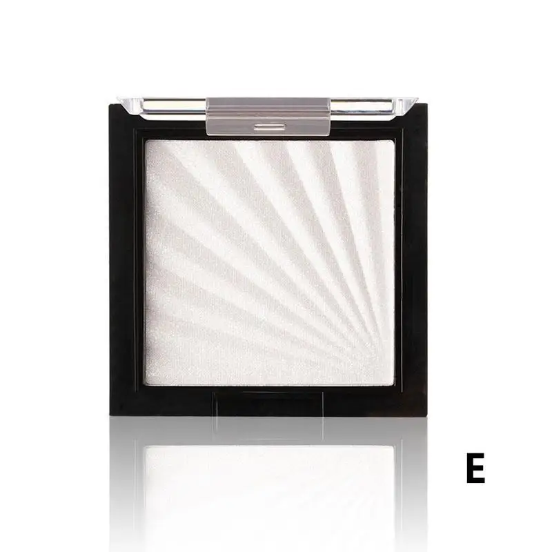 1pcs Highlighter Powder 7 Colors High Gloss Shimmer Powder Diamond Repair Capacity Powder Shadow Silkworm Glitter Makeups - Color: E