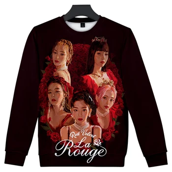

Capless Sweatshirt Women Red Velvet 3D print Hip Hop 2020 New Fashion Women Hoodies And Sweatshirts Famous Kpop Clothes