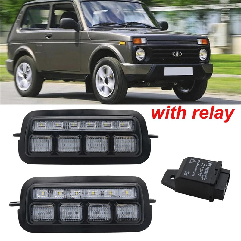 Для Lada Niva 4X4 1995 светодиодный DRL светильник s с белые дневные ходовые огни светильник желтый сигнал поворота Хвост светильник+ 7 дюймовый светодиодный головной светильник кронштейн - Цвет: combo A