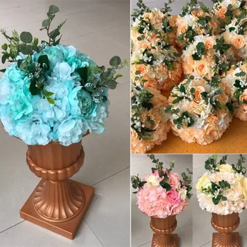 

Artificial Flower Wedding Rose Simulation Road Lead Flower Photo Props Roman Column Flower Ball T Stage Potted Flowers