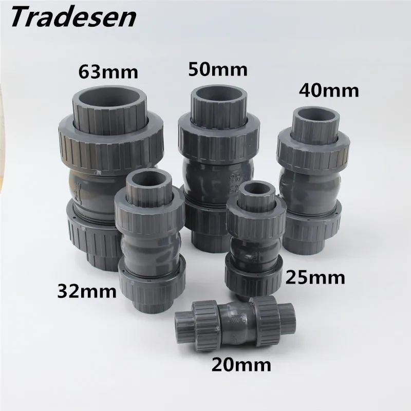 

Inner Diameter 20mm to 63mm PVC One Way Non Return Check Valve Pipe Fitting For Garden Irrigation Aquarium Fish Tank