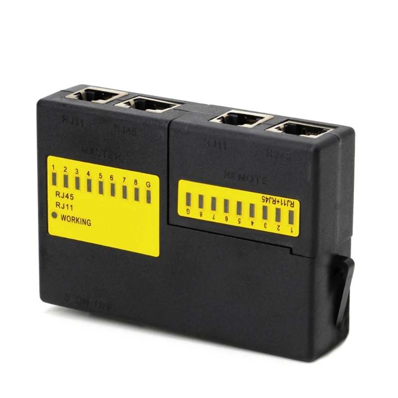 Professional Super Mini Network LAN Cable Wire Cat5 RJ11 RJ45 Tester New
