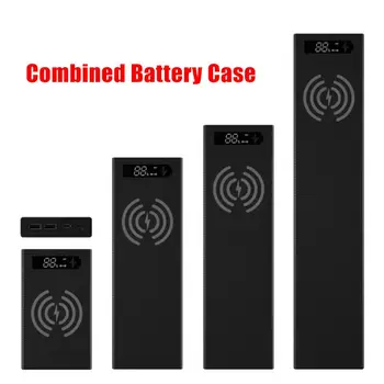 

Spliced Combined DIY 18650 Battery Case Power Bank Shell Wireless Charging Box