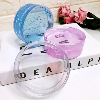 

Boxi 120ml 20pcs/Lot Slime Box New Transparent Slime Containers Plastic Storage Box For Fluffy Clear Crystal Crunchy Slime Clay