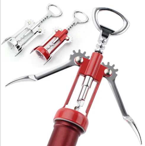 Stainless Steel Bottle Opener Waiter Metal Red Wine Opener Corkscrew Bottle Handle Bottle Pumps Corkscrews Cork Out Tool|Openers| - AliExpress
