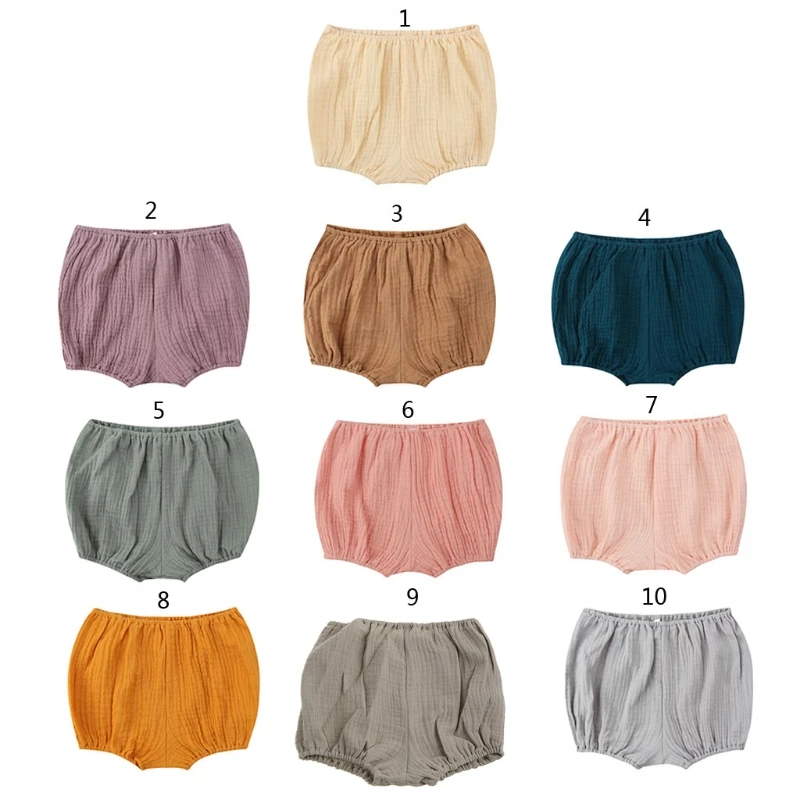 Infant Kids Harem Pants Cotton Shorts Newborn Baby Boys Girls Short Trousers PP Pants Diaper Covers Bloomers 0-18 months