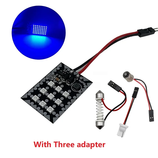12V-24V Universal Car Interior Readling Lamp 3014SMD LED Panel Dome Light High Brightness Bulb Truck Waterproof Lamp 5