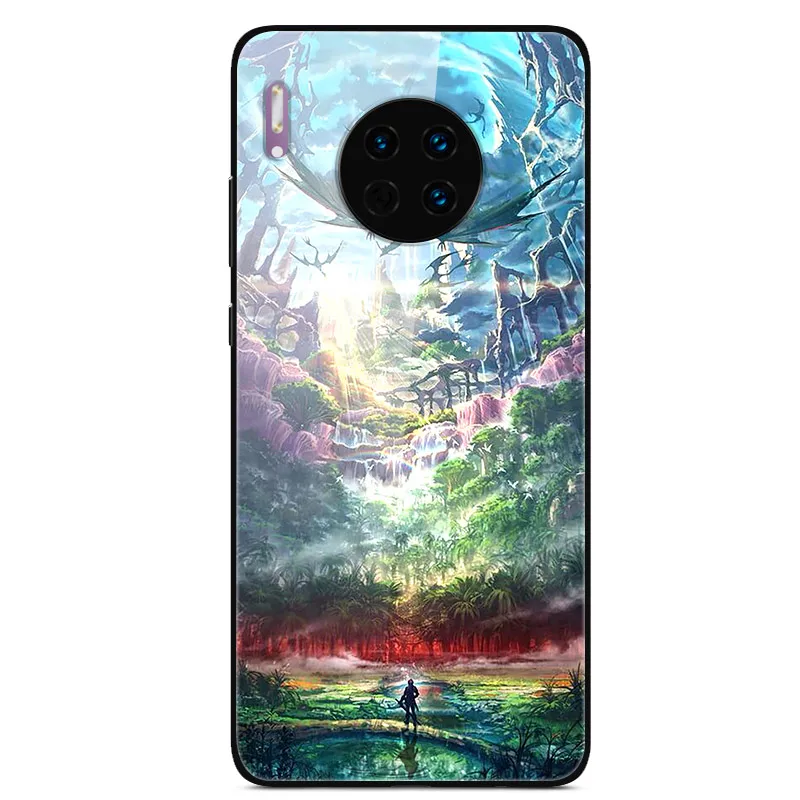 16 Для huawei mate 30 Pro закаленное стекло чехол жесткий чехол для телефона чехол для huawei mate 30 Lite mate 30 Pro TPU бампер чехлы для huawei mate 30 Pro Lite жесткая задняя панель из поликарбоната Coque - Цвет: 16