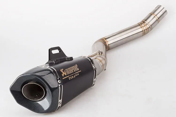 Akrapovic выхлопная труба мотоцикла из углеродного волокна Бенелли Akrapovic выхлопная средняя секция с DB killer для TRK502 ZX10 Z900