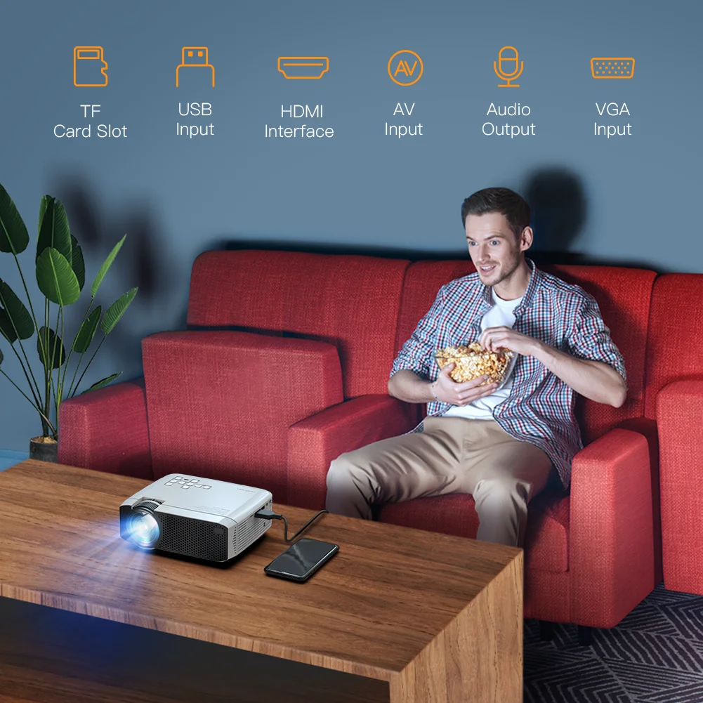 APEMAN Projector Mini Video Projector 