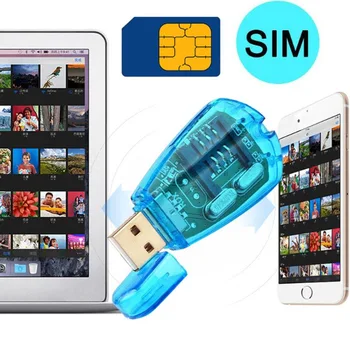 

Portable Adapter USB SIM Card Reader Simcard Writer/Copy/Cloner/Backup GSM CDMA WCDMA