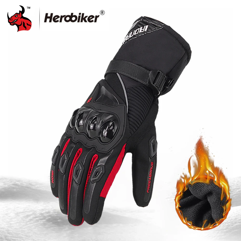 Motorcycle-Gloves Waterproof Guantes Touch-Screen Winter Men