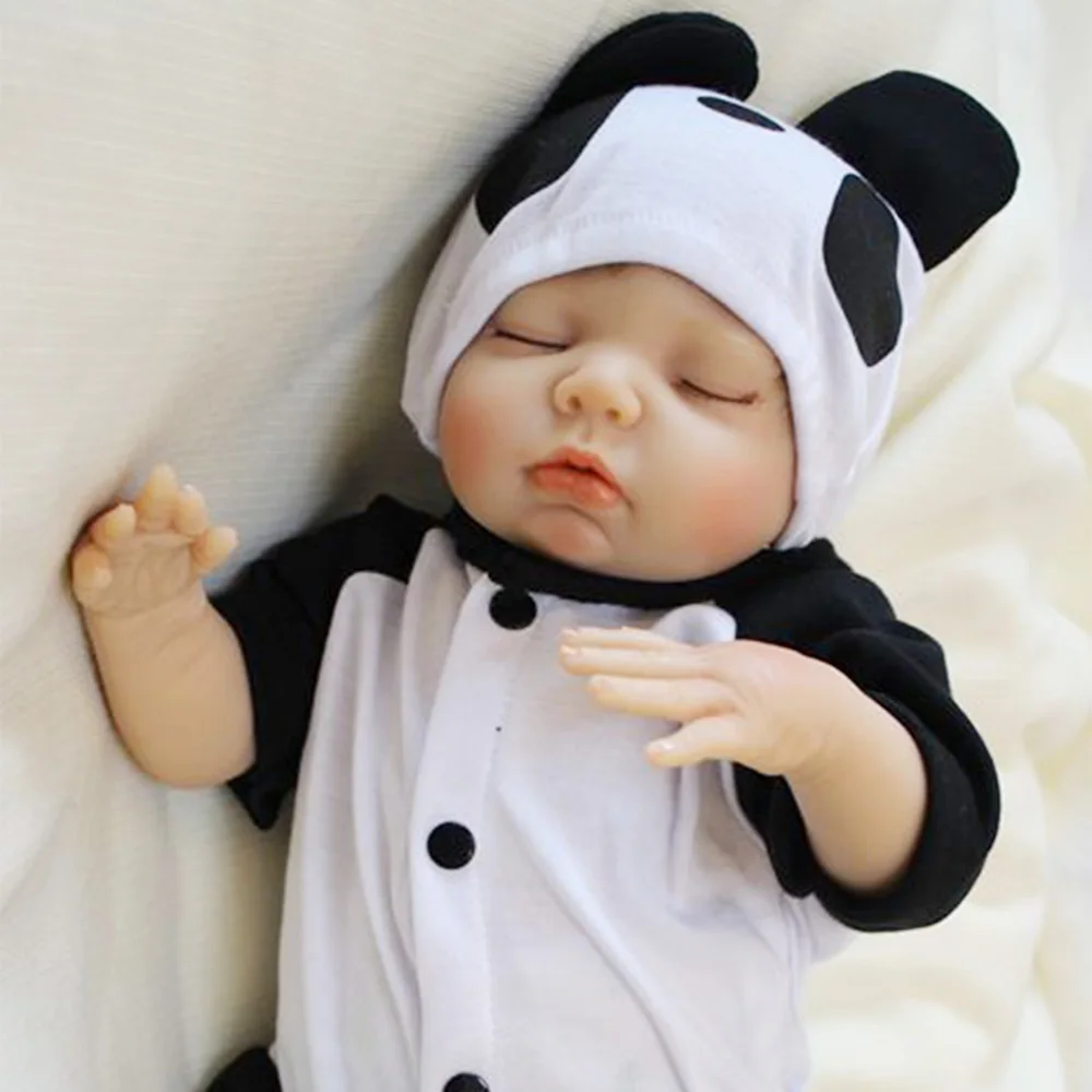 OtardDolls Reborn Dolls 18 дюймов bebe Reborn Doll мягкий виниловый силиконовый кукла для новорожденных bonecas одежда с пандой для детей Подарки