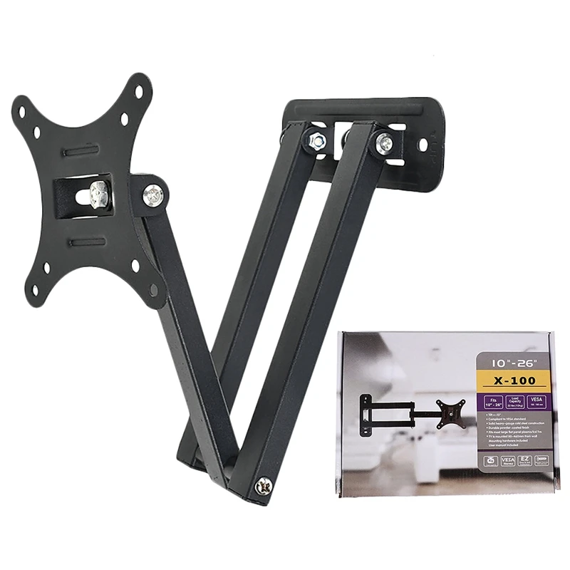 Универсальный 15 кг Регулируемая плоская панель рамка ТВ Настенный Кронштейн