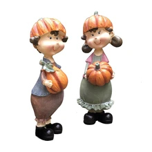 Американский стиль Сельский мальчик девочка дух Сад орнамент внутренний двор домашнего интерьера ферма орнамент цветок стойки озеленение Садоводство