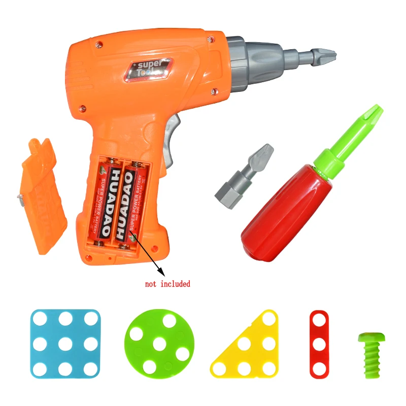 Детская электрическая игрушка сверло инструмент для разборки гаек креативная