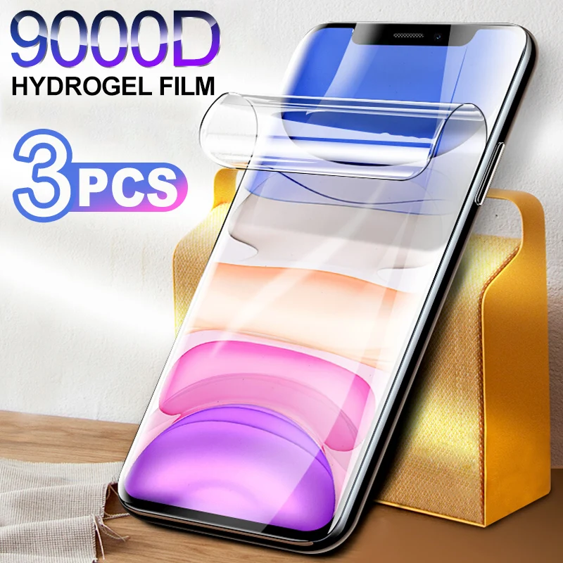 

Гидрогелевая пленка для iPhone 11, 12 Pro, X, Xr, XS Max, SE, 6, 7, 8 Plus, мягкая защитная пленка для экрана