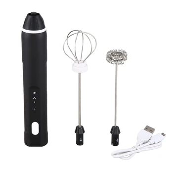 

Handheld Battery Operated Electric Egg Beater & Foam Maker for Coffee, Latte, Cappuccino, Hot Chocolate, Drink Mixer