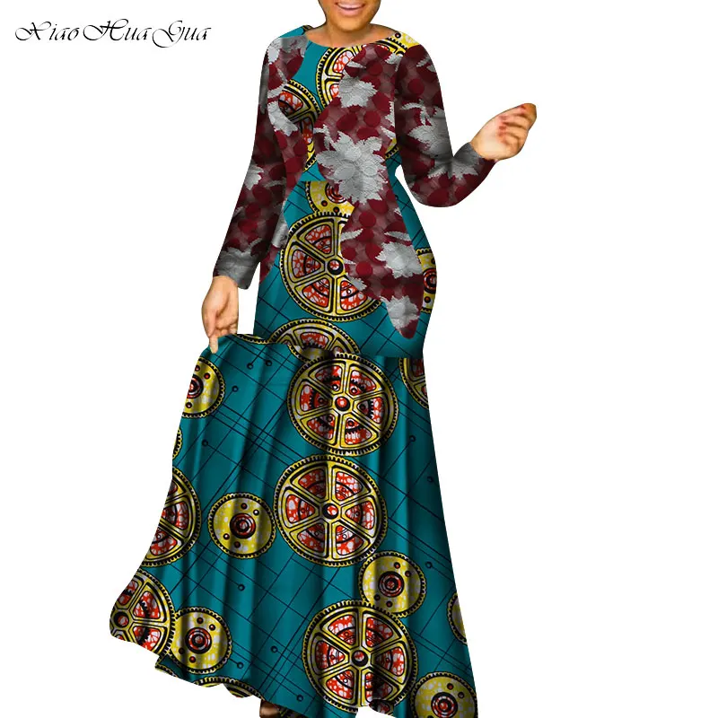 18 Новые африканские платья для женщин dashiki vetement femme рубашка в африканском стиле bazin riche ankara Большие размеры вечерние длинные платья wy5265 - Цвет: 18