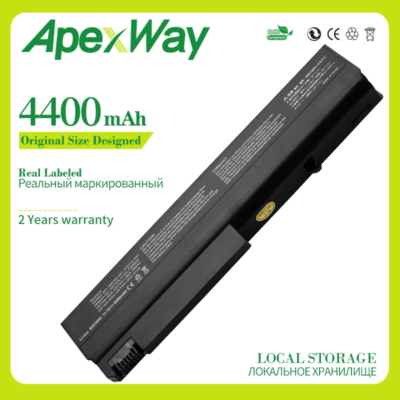 Запасная батарея Apexway для ноутбука HP Business Notebook NC6200 NC6320 HSTNN-DB05 HSTNN-IB08 | Компьютеры и