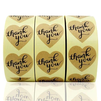 

Free Shipping - 2.5CM Round Natural Kraft Handmade with "HOMEMADE WITH LOVE" Stickers, 500 Labels Per Roll
