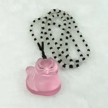 

Fashion Natural Obsidian Elephant Pendant Necklace Lucky Charm Jewelry Amulet