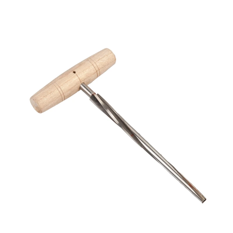 Прямая поставка-спиральная Скрипка Peg Hole Reamer 1:30 коническая Высокоскоростная сталь с деревянной ручкой для 3/4 4/4 скрипки lutier инструмент