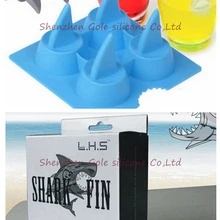 Высокое качество, крутой силиконовый кубик для заморозки в форме мозгов, форма акулы, 3D форма, лоток для льда, инструменты для мороженого, новинка