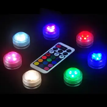 

Remote Control Color Change Round Aquarium LED Light Submersible Fish Tank Lamp