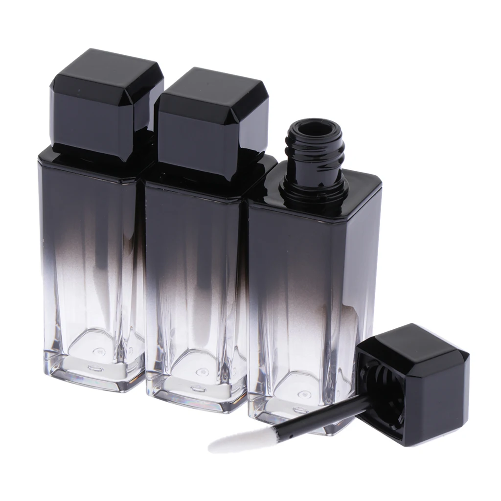 3 Pack Beauty Lip Gloss Tubes 10ml, Plumping Lip Gloss Container Bottle, Refillable, Reusable for Travel Home DIY Salon