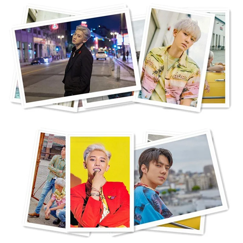40 шт./компл. альбом KPOP EXO самодельная бумага ЛОМО карта фото карта Плакат Фотокарта вентиляторы Подарочная коллекция Канцелярский набор