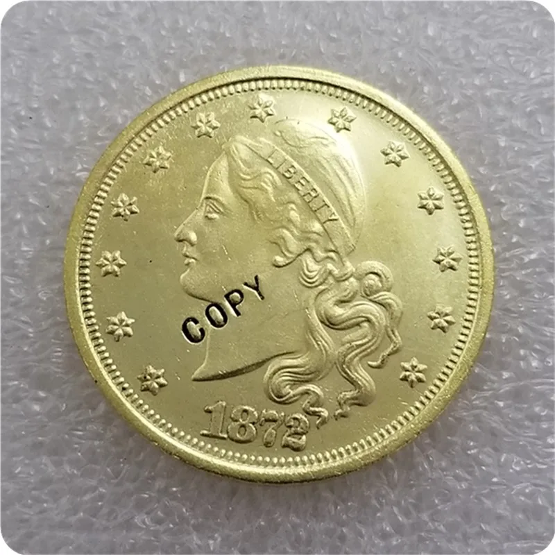 США 1872 амазонические$20,00 золотой узор копия монет памятные монеты-копии монет медаль коллекционные монеты