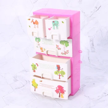

Doll Accessories Baby Toys New Printing Closet Wardrobe Cabinet For Barbie Doll Girls Princess Bedroom Furniture Accessory Prop