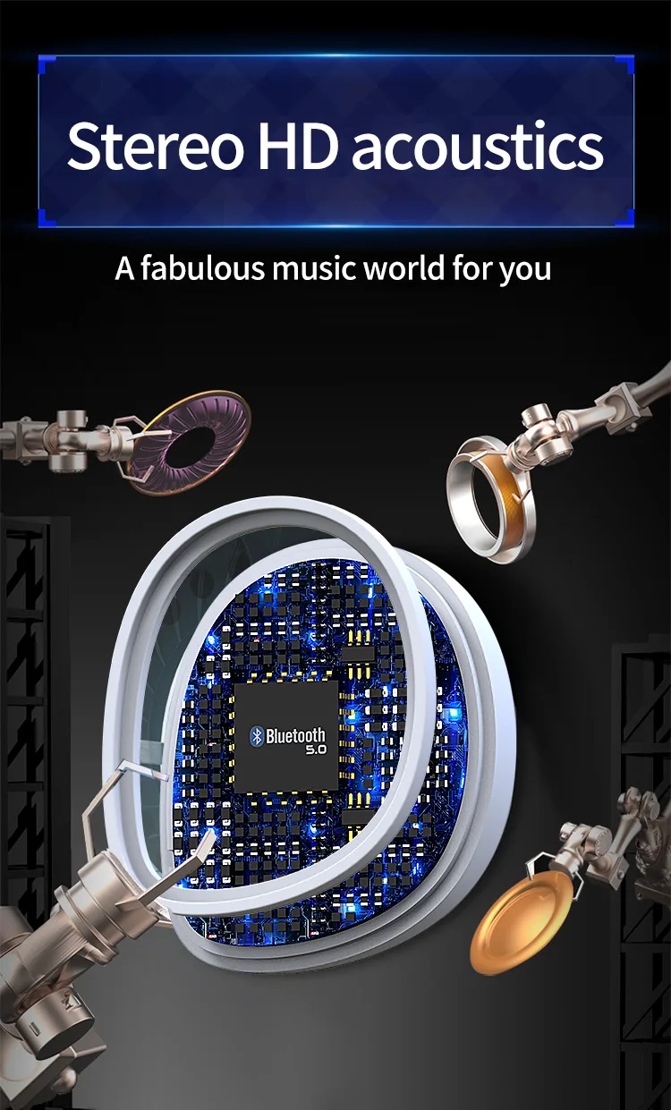Беспроводная bluetooth-гарнитура FMJ X6 5,0 TWS, мини-гарнитура, водонепроницаемая, настоящая, беспроводная, стерео, с зарядным устройством для аккумулятора
