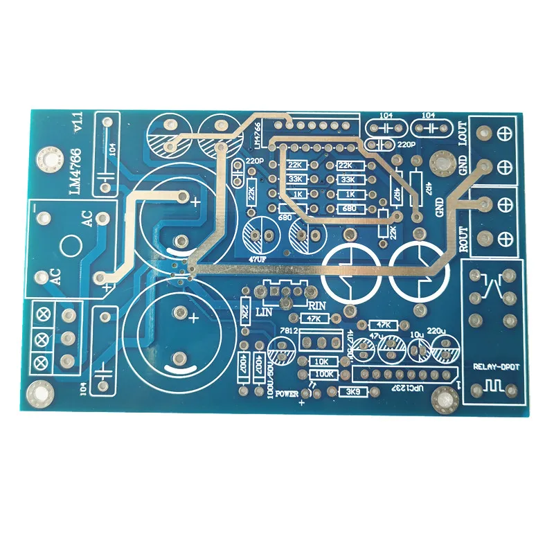 

LM4766 audio power amplifier PCB 40W*2 Does not contain any electronic components