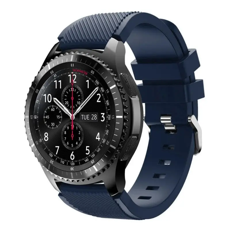 Midnight Blue Ремешок для часов Ремешок для часов samsung Galaxy Watch/samsung gear S3/samsung gear 2 R380/samsung gear 2 Neo R381/samsung Live R382 - Цвет ремешка: Midnight Blue