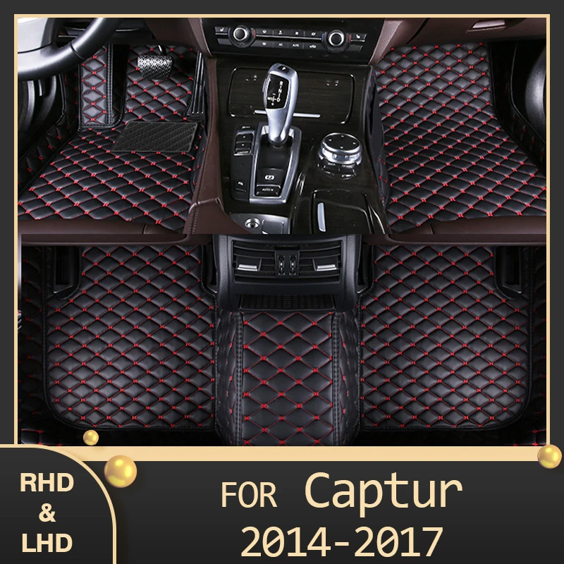 MIDOON Car floor mats for Renault Captur 2014 2015 2016 2017 Custom auto foot Pads automobile