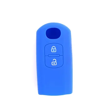 

2 Button Car Remote Control Silicone Protective Sleeve Case For Mazda 3 Remote Control Cover Wear Resistant