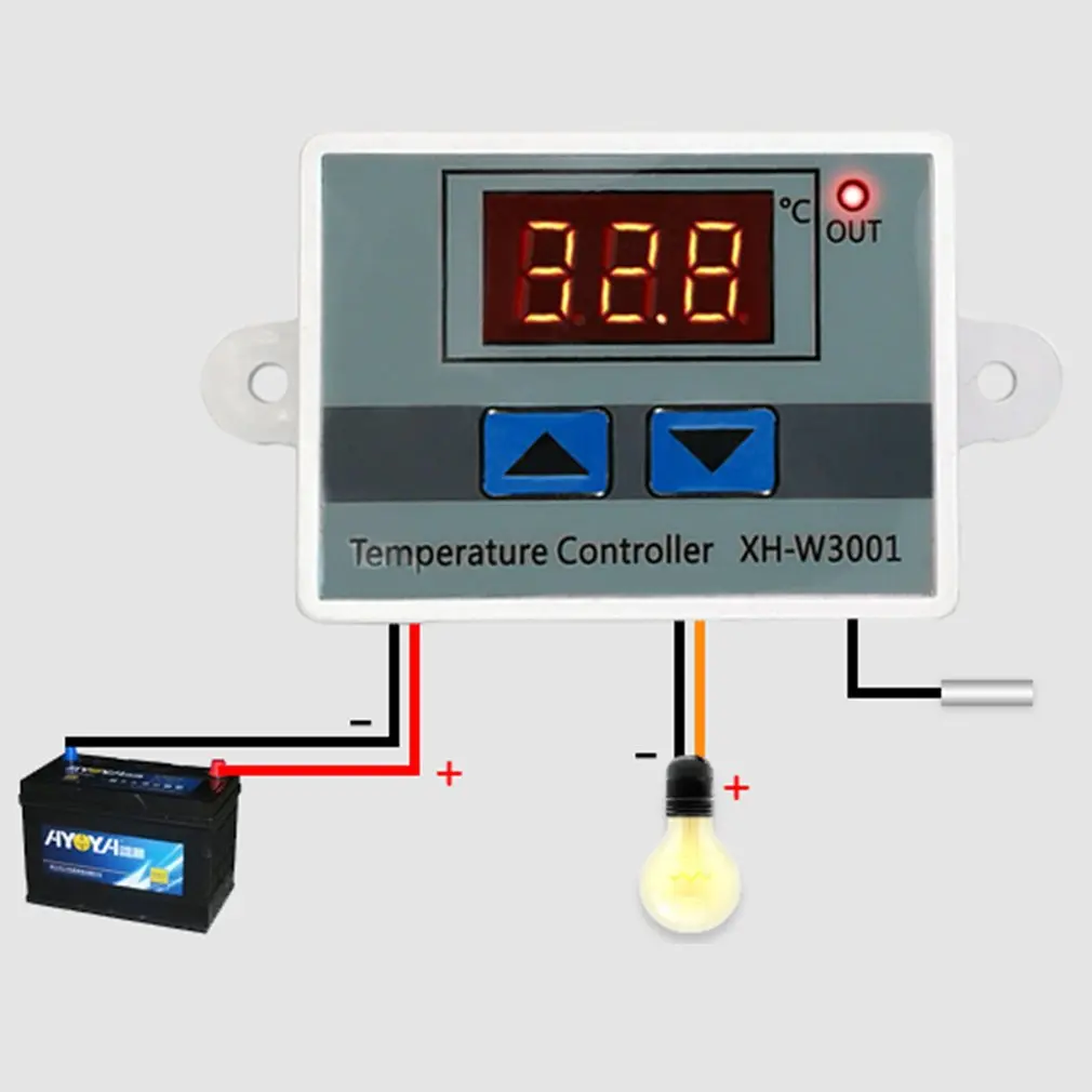 12V 120W Регулятор температуры термоконтроль переключатель Многофункциональные цифровые терморегуляторы водонепроницаемые аксессуары для зондов - Цвет: 12V 120W