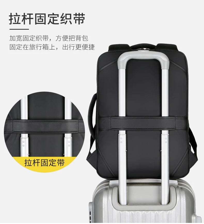 Брендовый рюкзак для ноутбука, мужские рюкзаки, бизнес ноутбук, Mochila, водонепроницаемый рюкзак, зарядка через usb, сумки для путешествий, ZL159