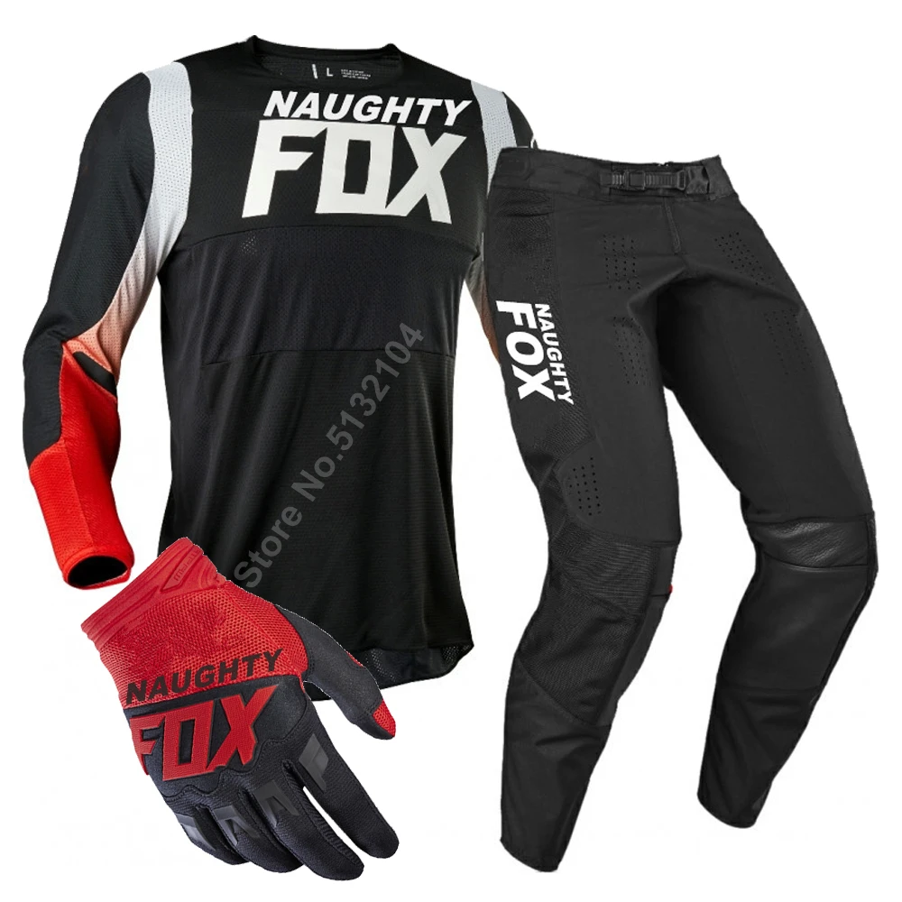 MX Racing 360 BANN Мотокросс костюм Джерси Брюки Dirtbike внедорожные перчатки мотоцикл комбо горный велосипед ATV Взрослый гоночный набор передач - Цвет: BANN-NFG05Red