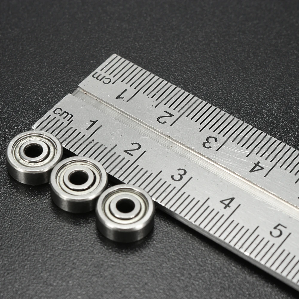 10PCS/Set 693ZZ Ball Bearings 3*8*4mm Double Shielded Metal Steel Miniature Bearing Kit 693Z 693ZZ Miniature Ball Bearings