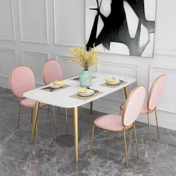 

Nordic dining chair restaurant net red chair modern minimalist back stool home table and chair leisure iron art ins stool