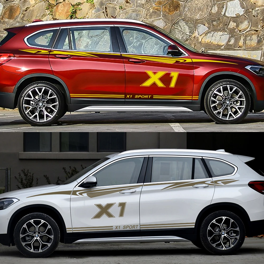 2 шт. автомобильные наклейки для BMW X1 E84 F48 спортивный Стайлинг Авто Виниловая