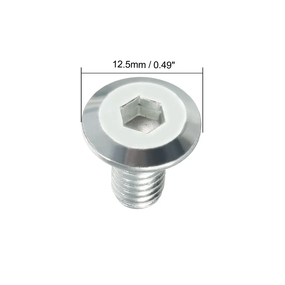 Uxcell M6x10mm винты с шестигранной головкой мебельные болты крепежные оцинкованные 40 шт