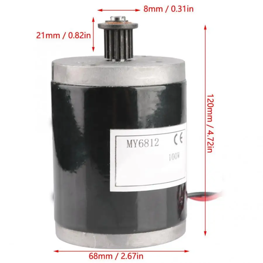100W 12V 24V мотор электического скутера легкий небольшой Surf электрический скутер матовый металлический ручной Электрический миксер для теста скутер коллекторный мотор