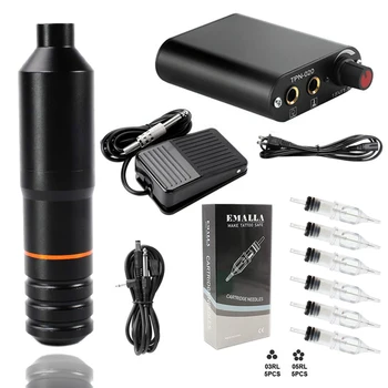 

Tattoo Kits Cartridge Tattoo Machine Pen Kit Rotary Tattoo Pen Cartridge tattoo Needles Power Supply for tattoo Supplies artist