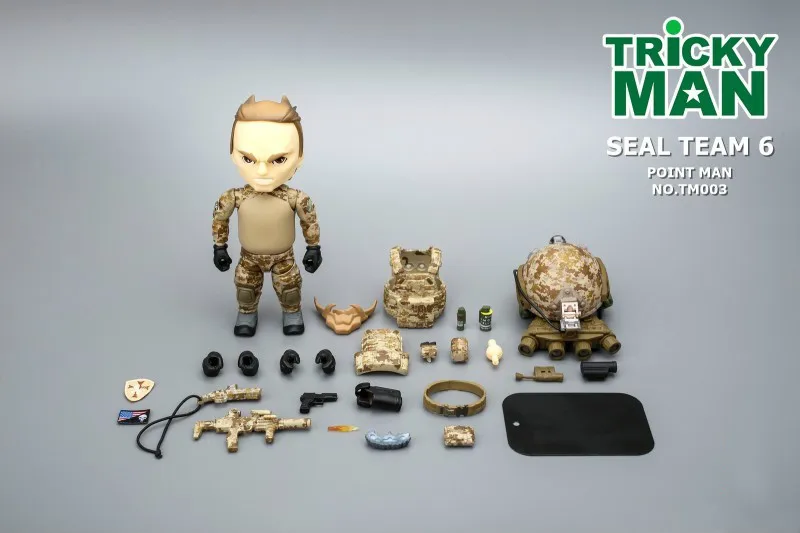 FigureBase FB TM003 5 дюймов US Seal Team 6 Tricky Man Коллекционная фигурка для фанатов праздничный подарок - Цвет: Армейский зеленый