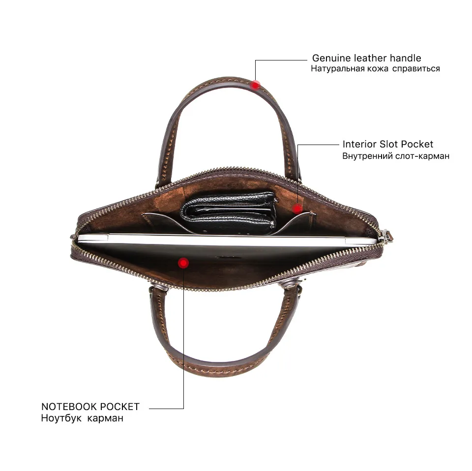 Vintage Leather Laptop bag For Macbook Pro 15