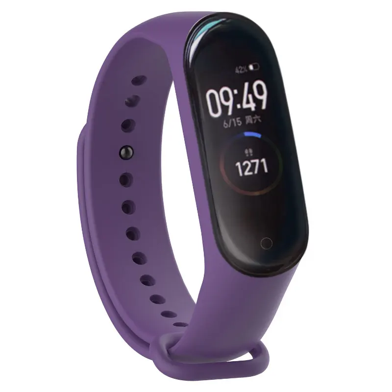 as picture Яркие силиконовые часы ремешок для Xiao mi Band 4 3 браслет для mi band 3 4 Смарт-часы сменный Браслет для mi band 4 3 Str - Цвет: as picture
